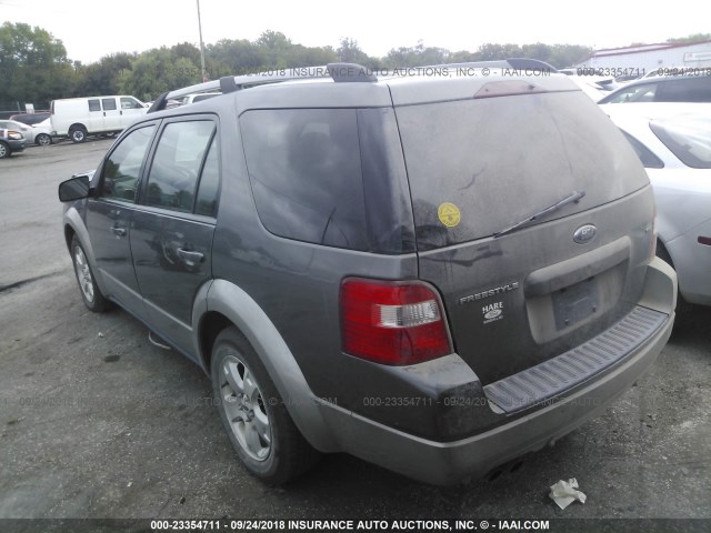 1FMDK02136GA00569 - 2006 FORD FREESTYLE SEL GRAY photo 3