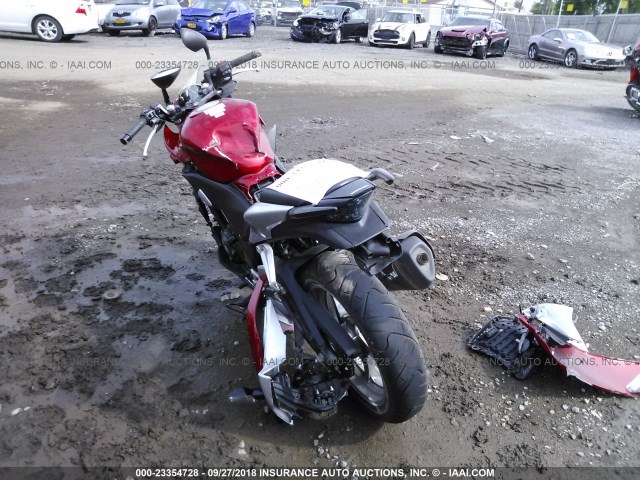 MLHMC4116B5000790 - 2011 HONDA CBR250 R RED photo 3