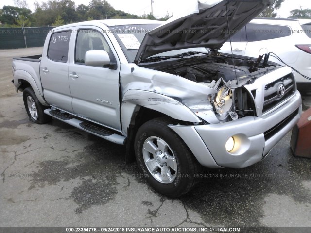 5TELU42N99Z625365 - 2009 TOYOTA TACOMA DOUBLE CAB 银色 照片 1