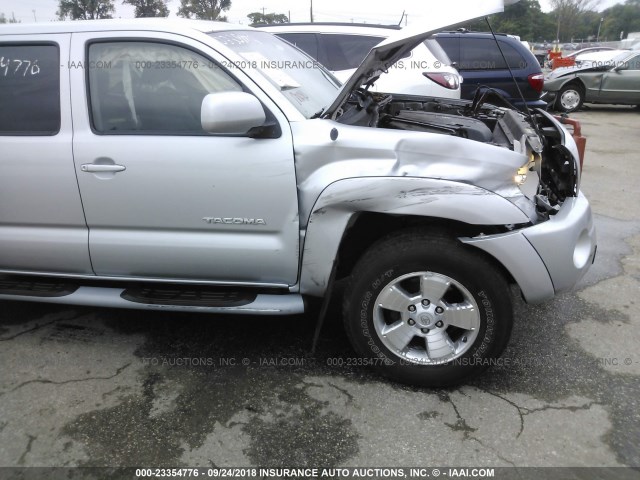 5TELU42N99Z625365 - 2009 TOYOTA TACOMA DOUBLE CAB 银色 照片 6