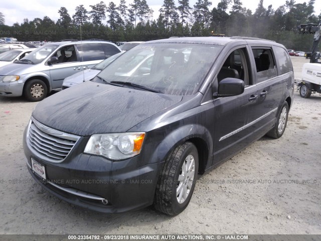 2C4RC1BG1ER343704 - 2014 CHRYSLER TOWN & COUNTRY TOURING BLUE photo 2