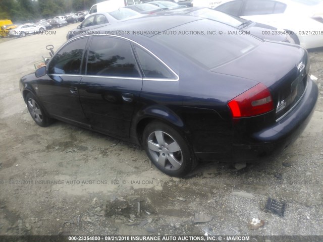 WAUBH64B61N165360 - 2001 AUDI A6 2.8 BLUE photo 3