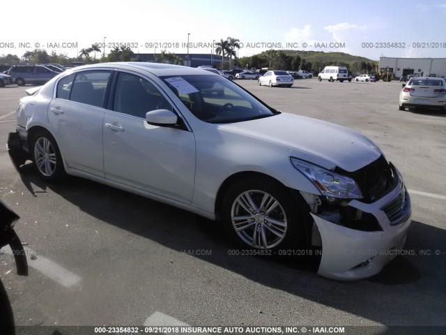 JN1CV6AP1DM726464 - 2013 INFINITI G37 JOURNEY/SPORT WHITE photo 1