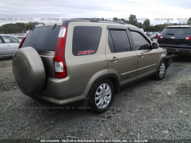 JHLRD78916C042369 - 2006 HONDA CR-V SE/EX GOLD photo 4