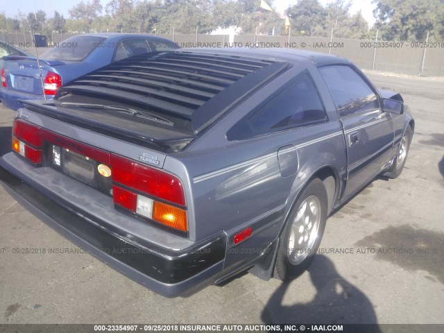 JN1CZ14S0EX020397 - 1984 DATSUN 300ZX GRAY photo 4