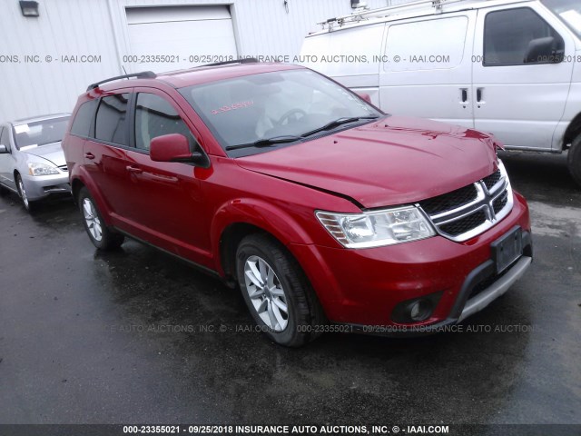 3C4PDCBG6DT552710 - 2013 DODGE JOURNEY SXT RED photo 1