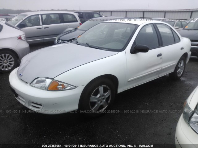 1G1JF524927216707 - 2002 CHEVROLET CAVALIER LS WHITE photo 2