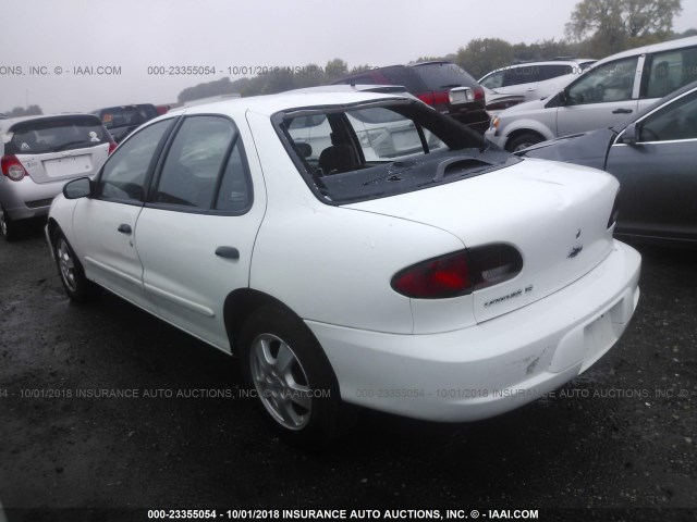 1G1JF524927216707 - 2002 CHEVROLET CAVALIER LS WHITE photo 3