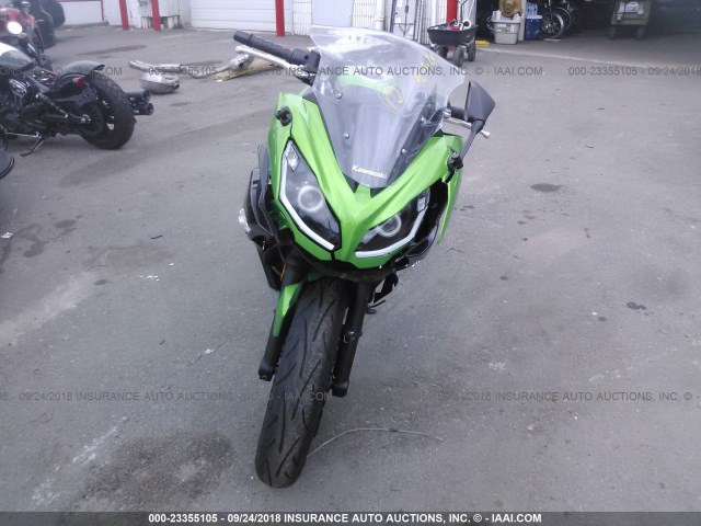 JKAEXEF1XGDA25339 - 2016 KAWASAKI EX650 F GREEN photo 5