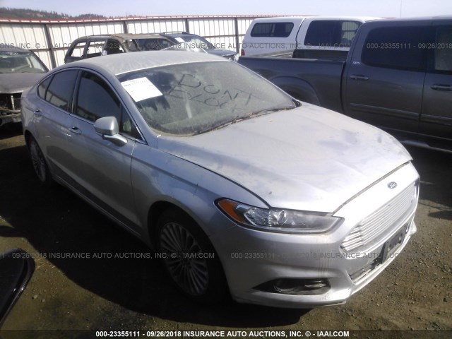 3FA6P0K97ER260653 - 2014 FORD FUSION TITANIUM SILVER photo 1