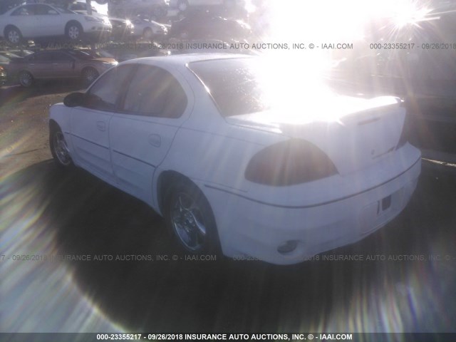 1G2NW52E74C125550 - 2004 PONTIAC GRAND AM GT WHITE photo 3