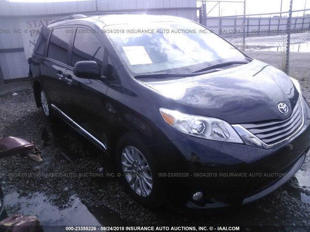 5TDYK3DC5GS750827 - 2016 TOYOTA SIENNA XLE/LIMITED BLACK photo 1