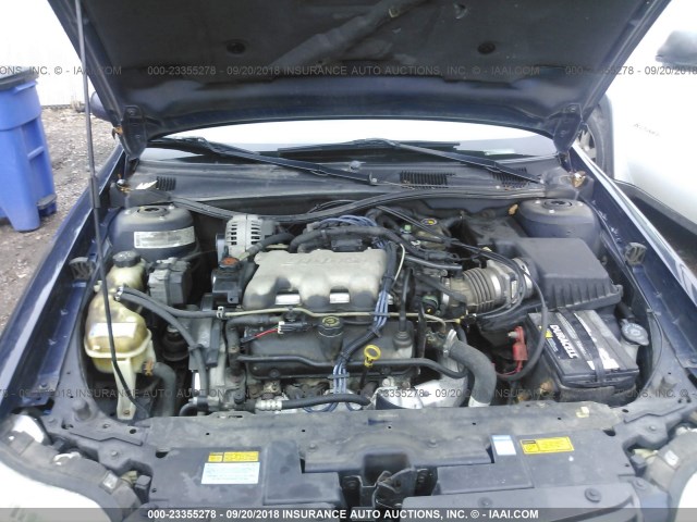 1G1NE52JX16176247 - 2001 CHEVROLET MALIBU LS BLUE photo 10