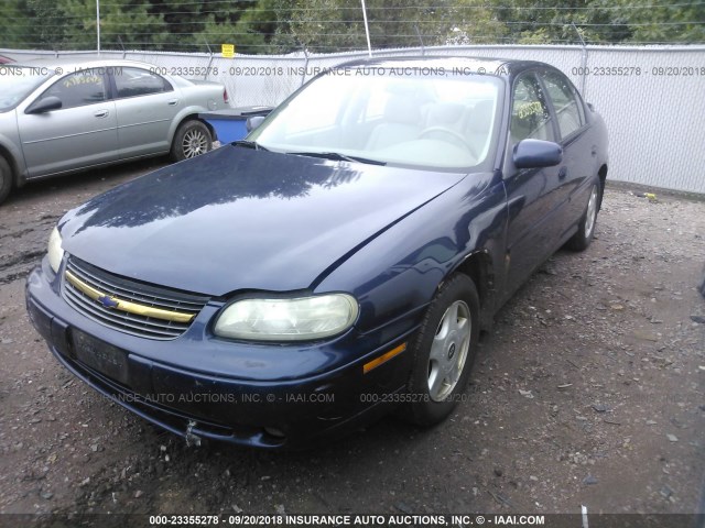 1G1NE52JX16176247 - 2001 CHEVROLET MALIBU LS BLUE photo 2