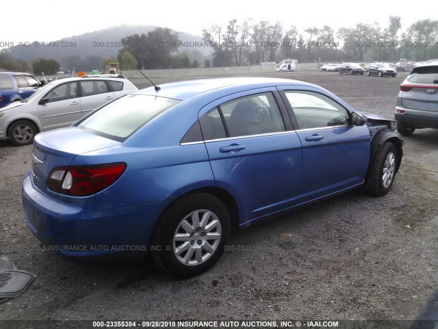 1C3LC46K27N600847 - 2007 CHRYSLER SEBRING BLUE photo 4