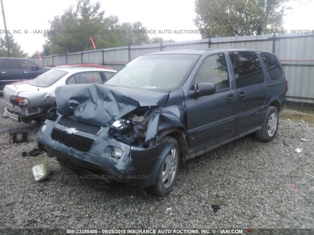 1GNDV23147D124026 - 2007 CHEVROLET UPLANDER LS BLUE photo 2