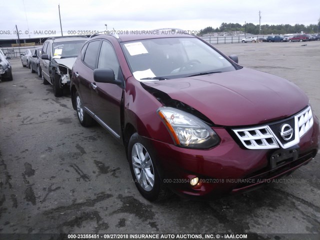 JN8AS5MT7FW150195 - 2015 NISSAN ROGUE SELECT S BURGUNDY photo 1