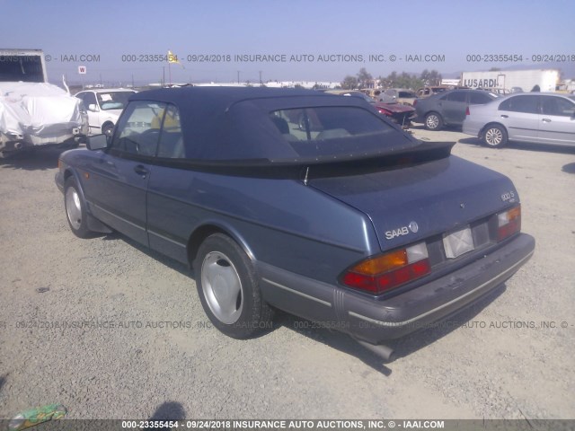 YS3AK75E3P7000158 - 1993 SAAB 900 S BLUE photo 3