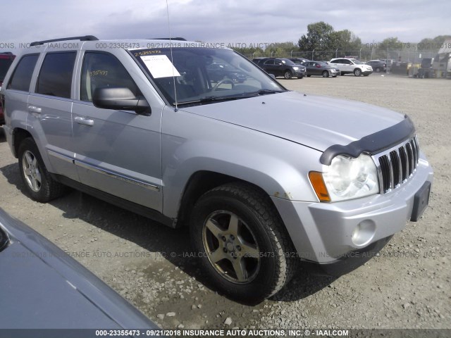 1J8HR582X7C524852 - 2007 JEEP GRAND CHEROKEE LIMITED SILVER photo 1