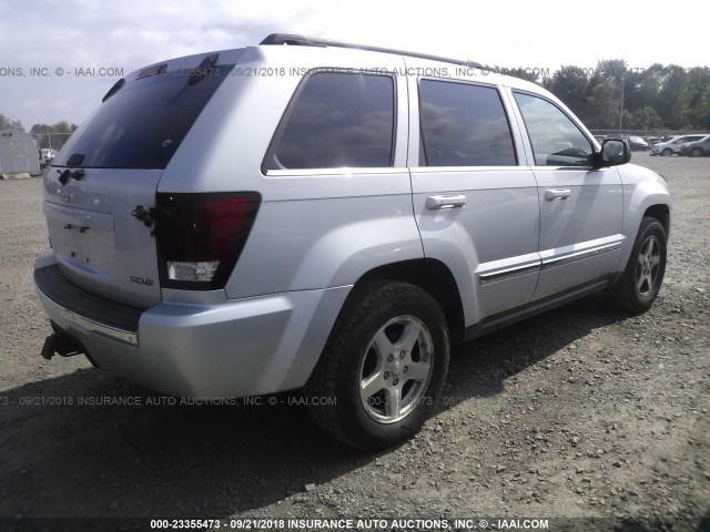 1J8HR582X7C524852 - 2007 JEEP GRAND CHEROKEE LIMITED SILVER photo 4