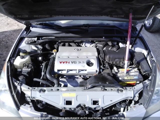 4T1CA30P45U058665 - 2005 TOYOTA CAMRY SOLARA SE/SLE ვერცხლისფერი ფოტო 10