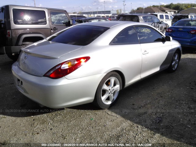4T1CA30P45U058665 - 2005 TOYOTA CAMRY SOLARA SE/SLE ვერცხლისფერი ფოტო 4