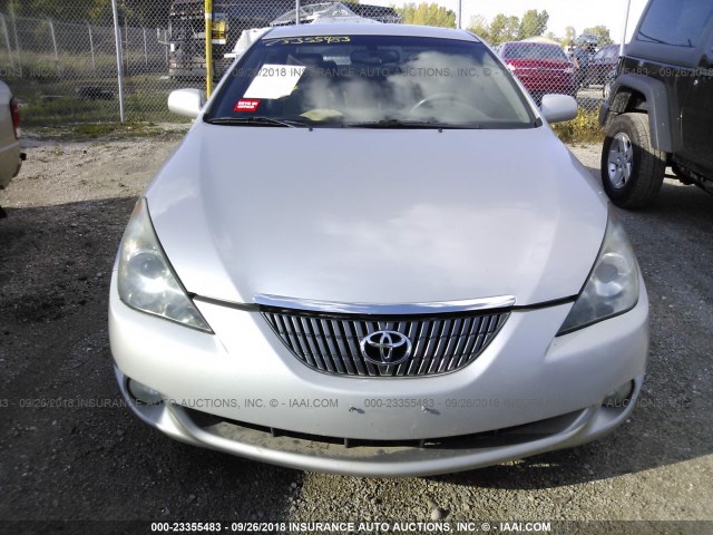 4T1CA30P45U058665 - 2005 TOYOTA CAMRY SOLARA SE/SLE ვერცხლისფერი ფოტო 6