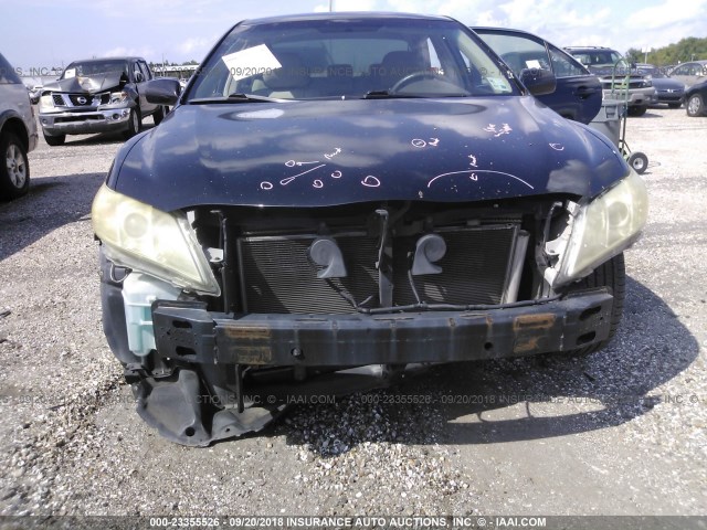 4T1BE46K78U786695 - 2008 TOYOTA CAMRY CE/LE/XLE/SE BLACK photo 6