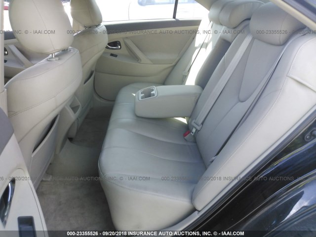 4T1BE46K78U786695 - 2008 TOYOTA CAMRY CE/LE/XLE/SE BLACK photo 8
