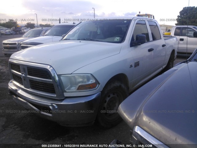 3C6TD4CLXCG127344 - 2012 DODGE RAM 2500 ST WHITE photo 2