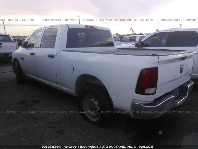 3C6TD4CLXCG127344 - 2012 DODGE RAM 2500 ST WHITE photo 3