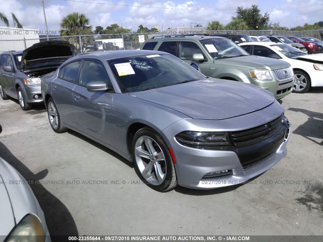 2C3CDXCT5JH175474 - 2018 DODGE CHARGER R/T SILVER photo 1