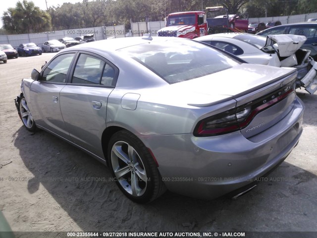 2C3CDXCT5JH175474 - 2018 DODGE CHARGER R/T SILVER photo 3