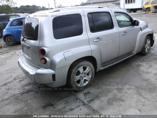 3GNDA23D27S541392 - 2007 CHEVROLET HHR LT SILVER photo 4