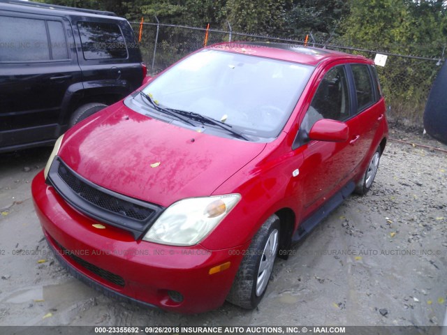 JTKKT624650094534 - 2005 TOYOTA SCION XA წითელი ფოტო 2