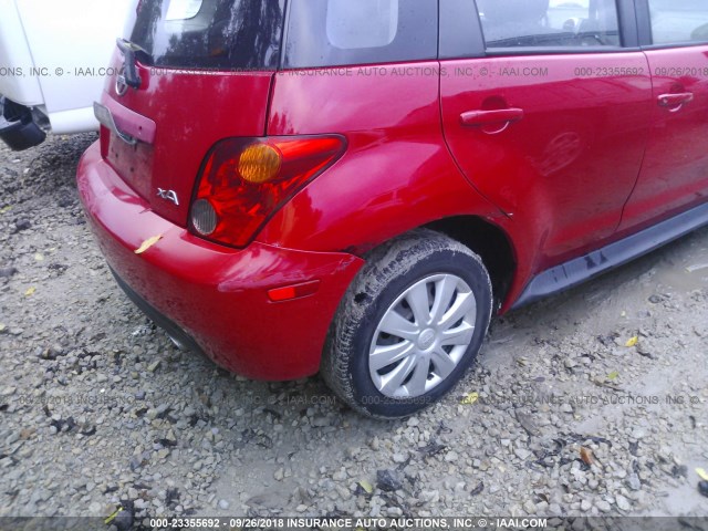 JTKKT624650094534 - 2005 TOYOTA SCION XA წითელი ფოტო 6