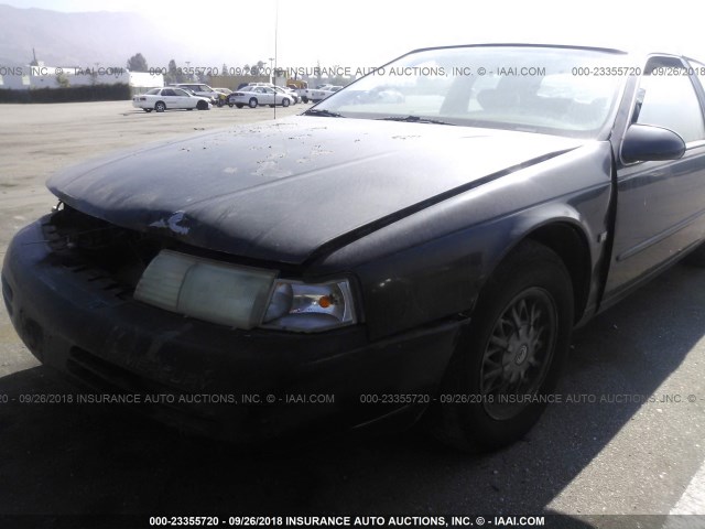 1MELM62W9SH608320 - 1995 MERCURY COUGAR XR7 BLACK photo 6