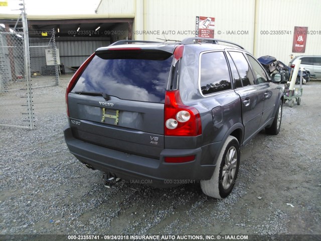 YV1CZ852651185016 - 2005 VOLVO XC90 V8 GRAY photo 4