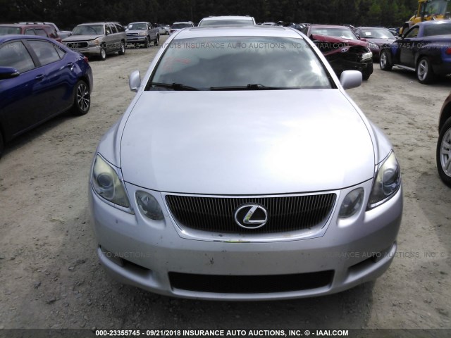 JTHBH96SX65036626 - 2006 LEXUS GS GENERATION 200 300 SILVER photo 6