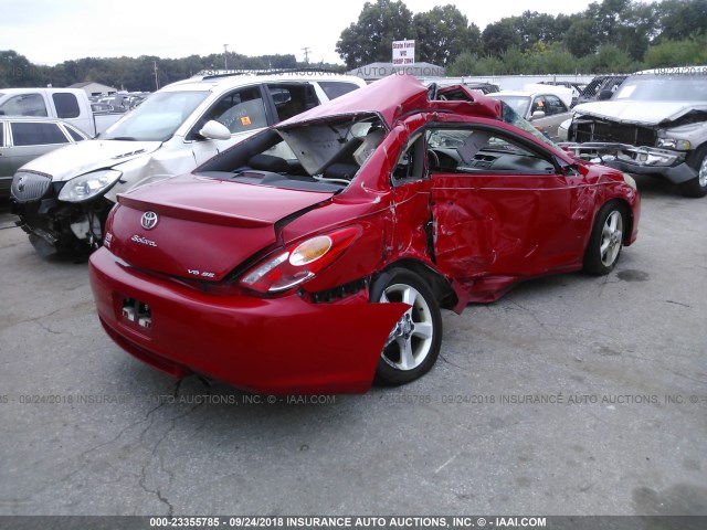 4T1CA38P34U019777 - 2004 TOYOTA CAMRY SOLARA SE/SLE წითელი ფოტო 4