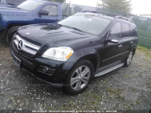 4JGBF71E37A151666 - 2007 MERCEDES-BENZ GL 450 4MATIC BLACK photo 2