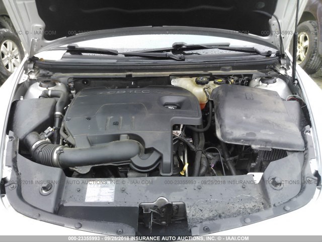 1G1ZC5E0XCF339900 - 2012 CHEVROLET MALIBU 1LT 银色 照片 10