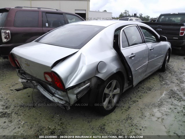 1G1ZC5E0XCF339900 - 2012 CHEVROLET MALIBU 1LT 银色 照片 4