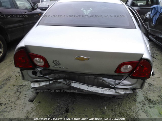 1G1ZC5E0XCF339900 - 2012 CHEVROLET MALIBU 1LT 银色 照片 6