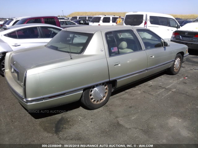 1G6KD52Y5TU288806 - 1996 CADILLAC DEVILLE BROWN photo 4