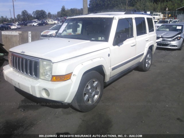 1J8HG58NX6C124563 - 2006 JEEP COMMANDER LIMITED WHITE photo 2