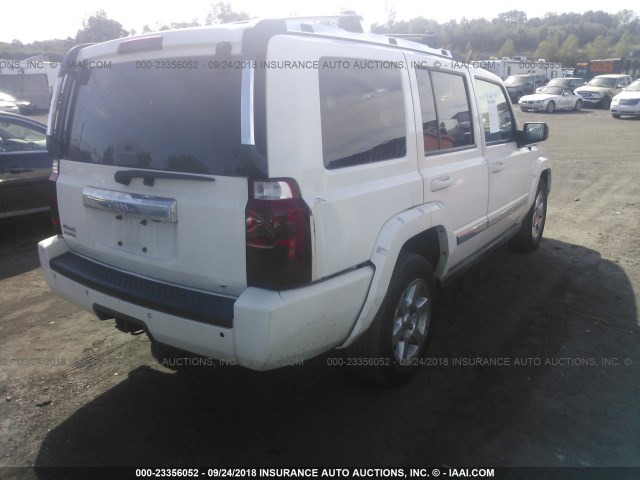 1J8HG58NX6C124563 - 2006 JEEP COMMANDER LIMITED WHITE photo 4