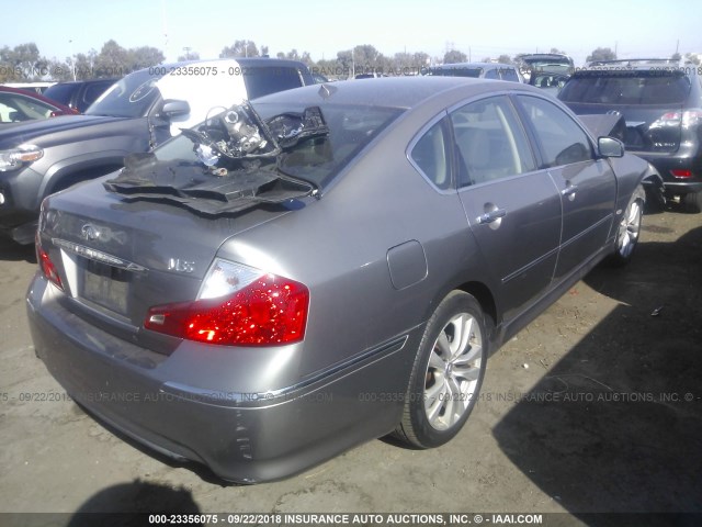 JNKCY01E49M800031 - 2009 INFINITI M35 SPORT GRAY photo 4