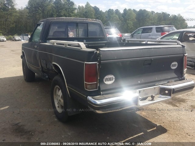 1GTCT14Z1K2530553 - 1989 GMC S TRUCK S15 Dark Blue photo 3