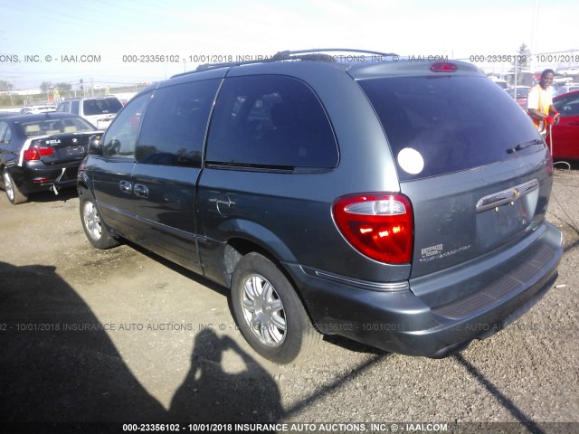 2A4GP54L36R723426 - 2006 CHRYSLER TOWN & COUNTRY TOURING Light Blue photo 3